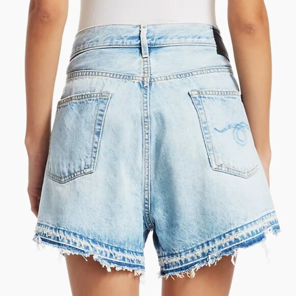 R13 Crossover Denim Shorts - Picture 4 of 8